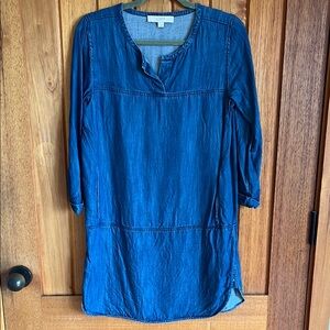 Loft Blue Denim Tunic Dress